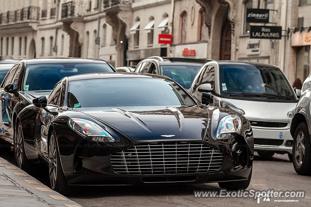 Aston Martin One-77 spotted in Paris, France