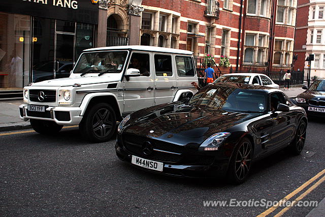 Mercedes SLS AMG spotted in London, United Kingdom