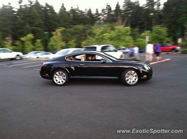 Bentley Continental spotted in Gig harbor, Washington