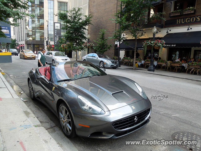 Ferrari California spotted in Chicago, Illinois