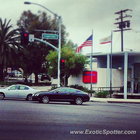 Bentley Continental spotted in Corona Del Mar, California