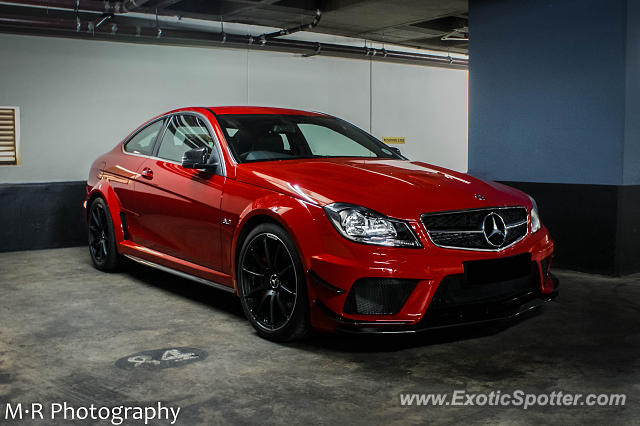 Mercedes C63 AMG Black Series spotted in Sandton, South Africa