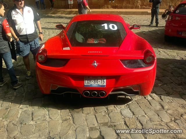 Ferrari 458 Italia spotted in Oaxaca, Mexico