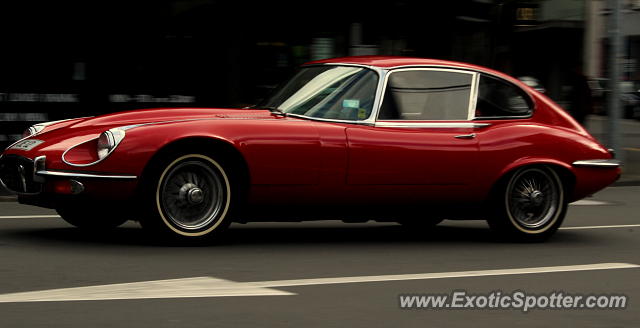 Jaguar E-Type spotted in Wellington, New Zealand