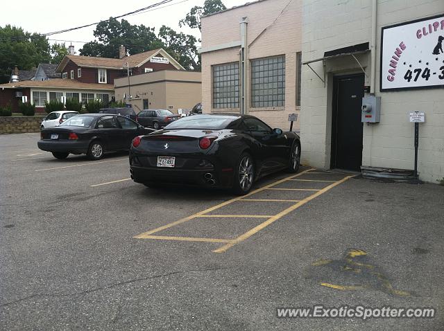 Ferrari California spotted in Excelsior, Minnesota