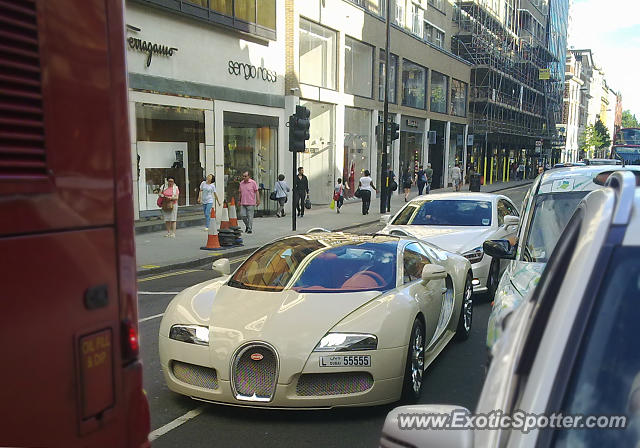 Bugatti Veyron spotted in London, United Kingdom