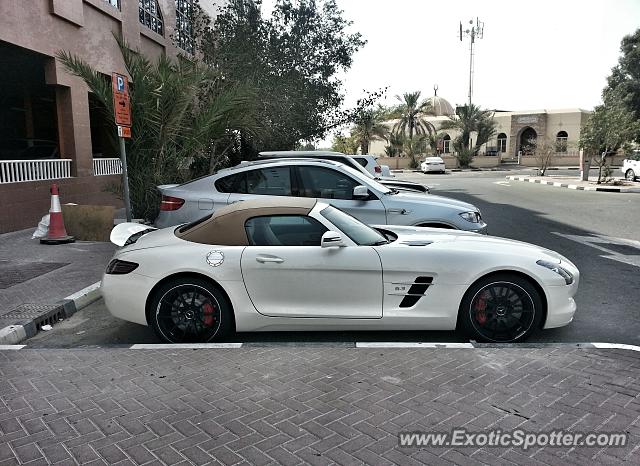 Mercedes SLS AMG spotted in Dubai, United Arab Emirates
