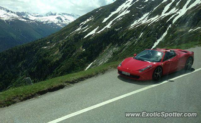 Ferrari 458 Italia spotted in Countryside, Switzerland