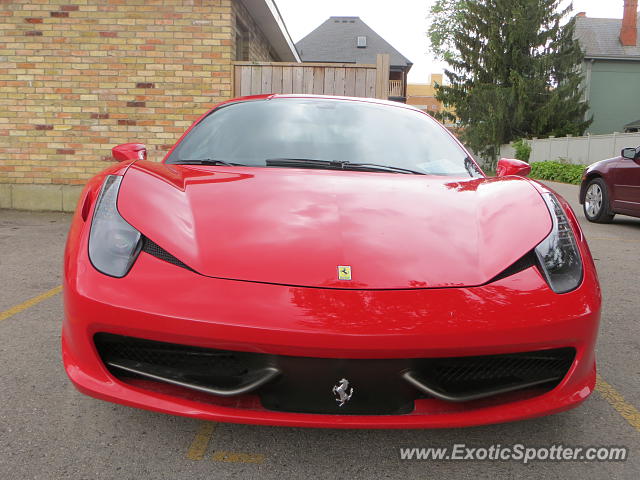 Ferrari 458 Italia spotted in London  Ontario, Canada