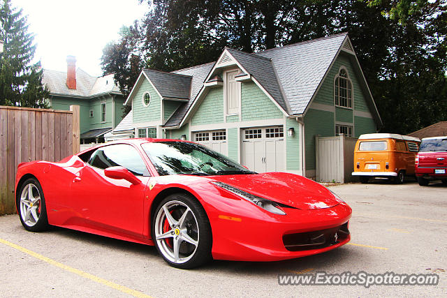 Ferrari 458 Italia spotted in London Ontario, Canada