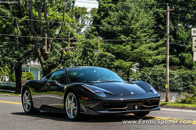 Ferrari 458 Italia spotted in Ridgefield, Connecticut