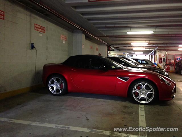 Alfa Romeo 8C spotted in Milan, Italy