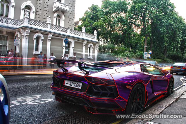 Lamborghini Aventador spotted in London, United Kingdom