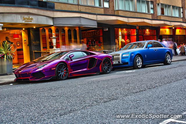 Lamborghini Aventador spotted in London, United Kingdom