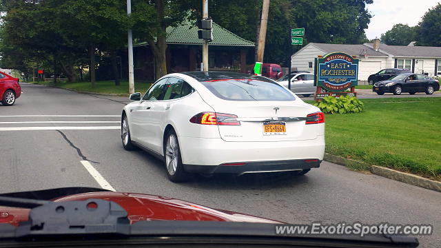 Tesla Model S spotted in Pittsford, New York