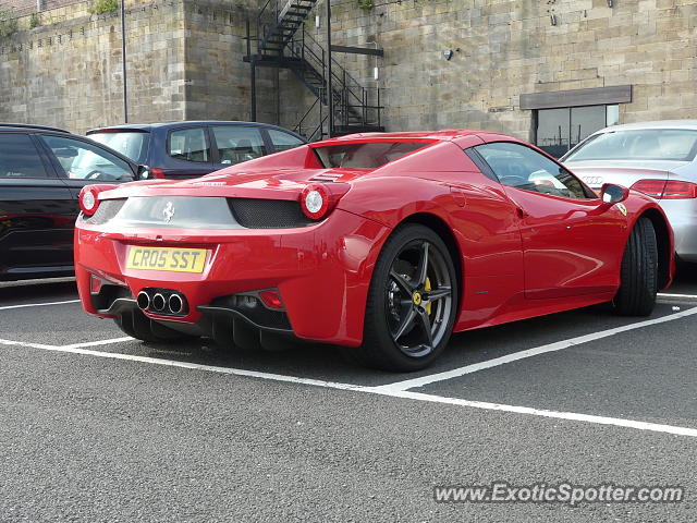 Ferrari 458 Italia spotted in Newcastle, United Kingdom
