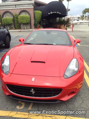 Ferrari California spotted in Marina del Rey, California