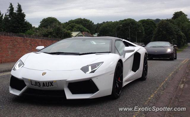 Lamborghini Aventador spotted in Bridgwater, United Kingdom