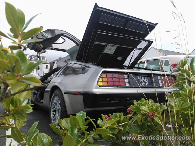 DeLorean DMC-12 spotted in Castletown, United Kingdom