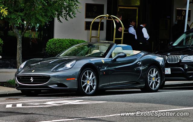 Ferrari California spotted in Boston, Massachusetts