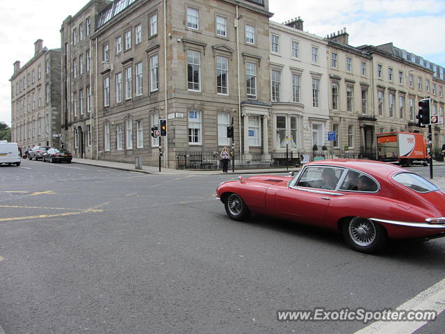 Jaguar E-Type spotted in Glasgow, United Kingdom