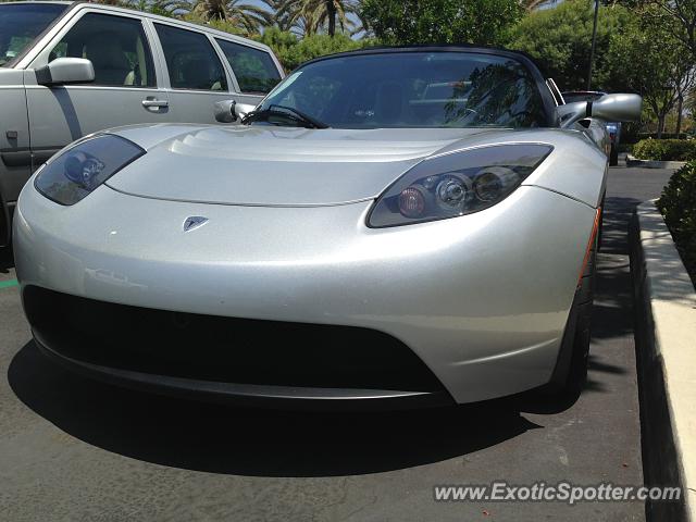 Tesla Roadster spotted in Irvine, California