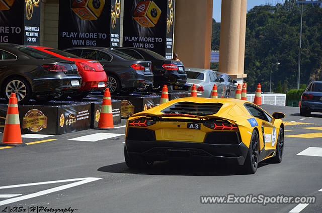 Lamborghini Aventador spotted in Genting Highland, Malaysia