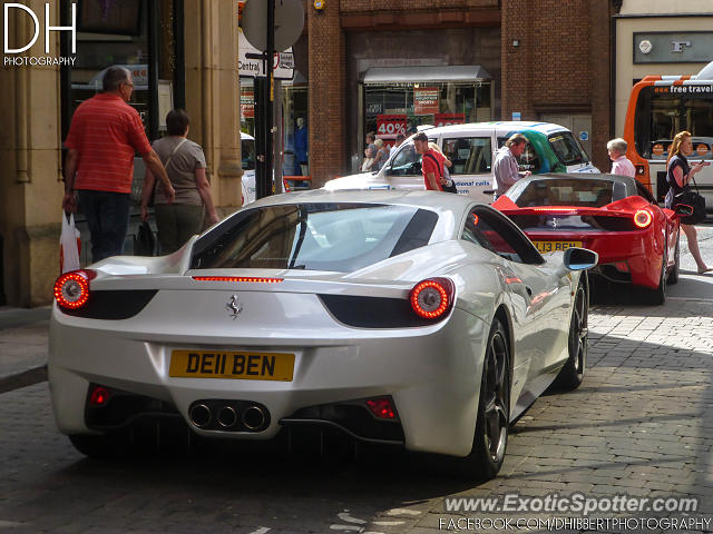 Ferrari 458 Italia spotted in Manchester, United Kingdom