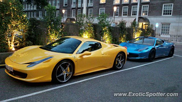 Ferrari 458 Italia spotted in London, United Kingdom