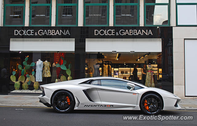 Lamborghini Aventador spotted in London, United Kingdom