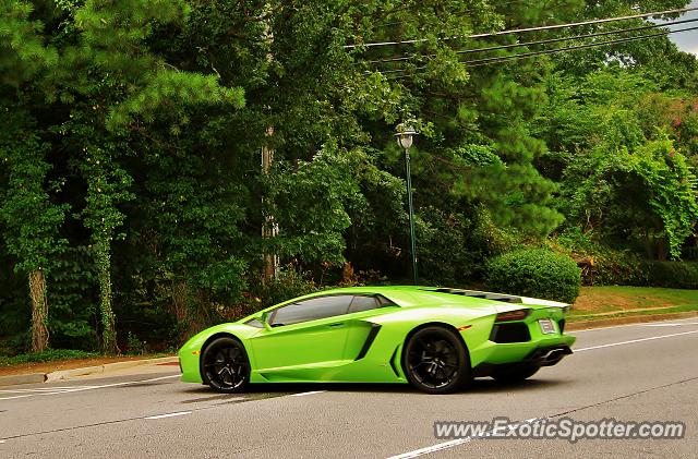Lamborghini Aventador spotted in Atlanta, Georgia