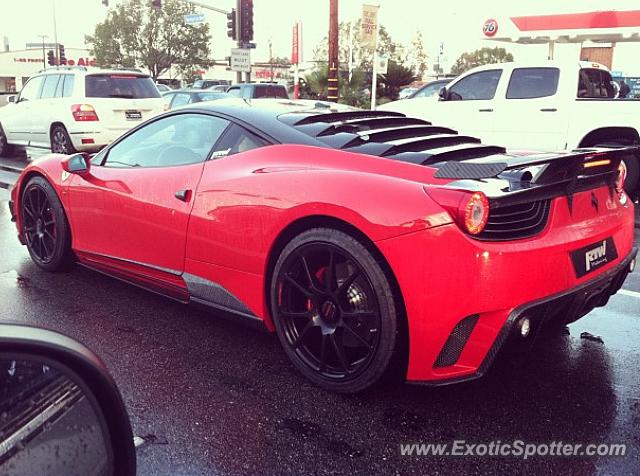 Ferrari 458 Italia spotted in Los Angeles, California