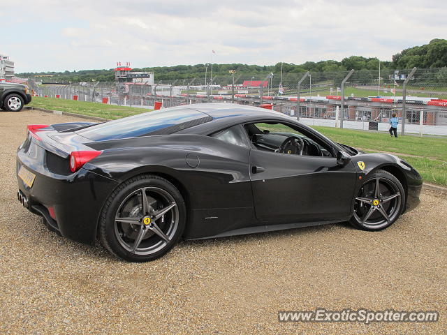 Ferrari 458 Italia spotted in Brands Hatch, United Kingdom