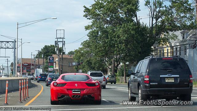 Ferrari 458 Italia spotted in Elizabeth, New Jersey