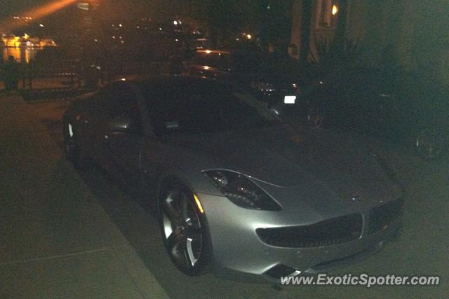 Fisker Karma spotted in Balboa Island, California