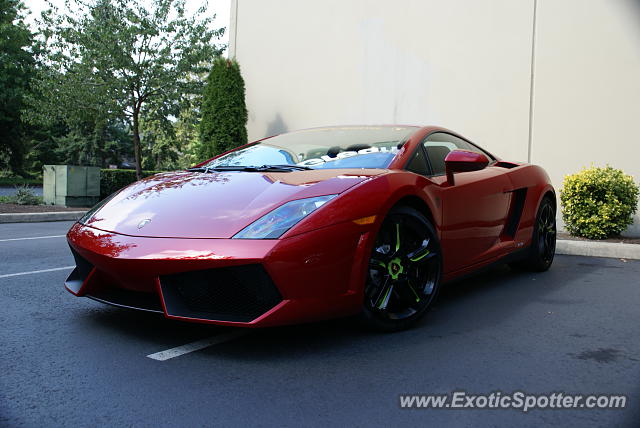 Lamborghini Gallardo spotted in Bellevue, Washington