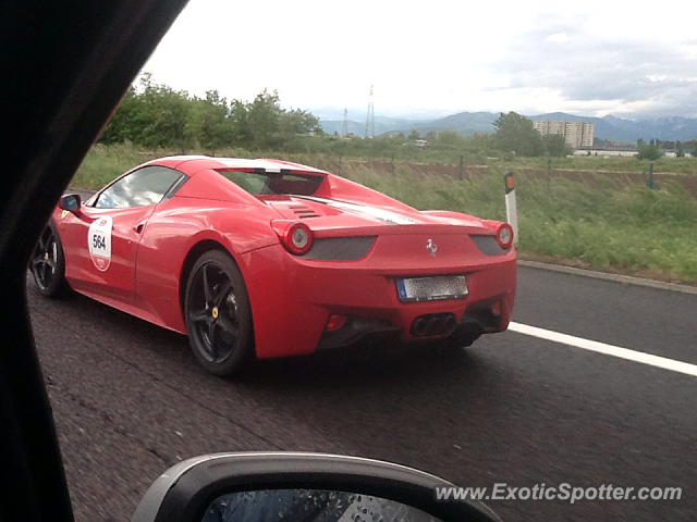 Ferrari 458 Italia spotted in Brescia, Italy
