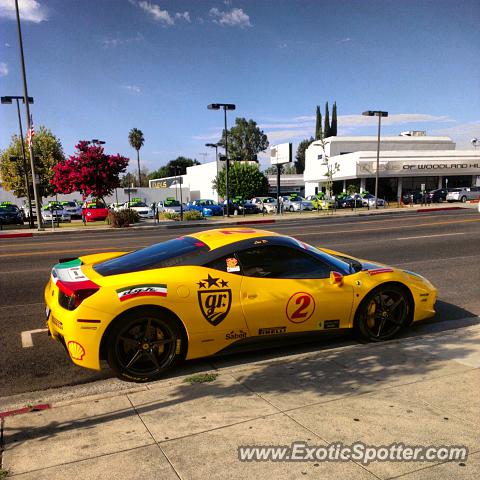 Ferrari 458 Italia spotted in Calabassas, California