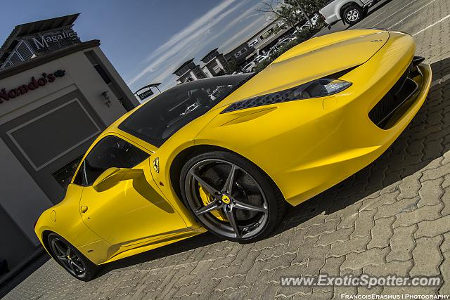 Ferrari 458 Italia spotted in Rustenburg, South Africa