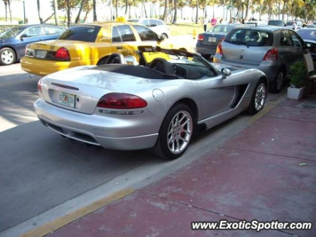 Dodge Viper spotted in South Beach, Miami, Florida