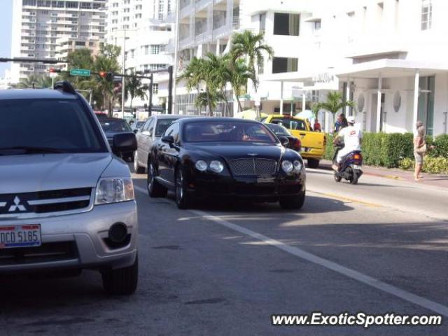 Bentley Continental spotted in South Beach, Miami, Florida