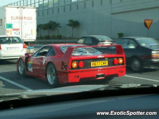 Ferrari F40 spotted in Athens, Greece