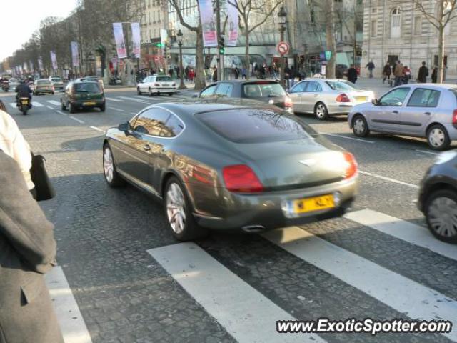 Bentley Continental spotted in Paris, France