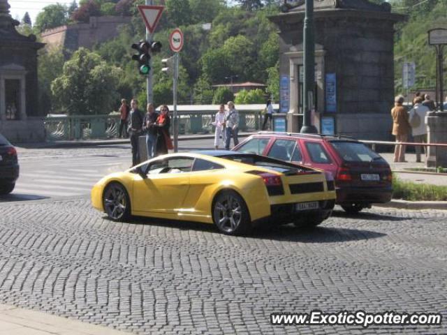 Lamborghini Gallardo spotted in Prague, Czech Republic