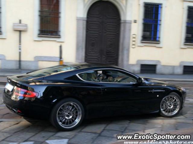 Aston Martin DB9 spotted in Milan, Italy