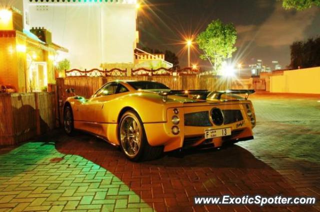 Pagani Zonda spotted in Dubai, United Arab Emirates