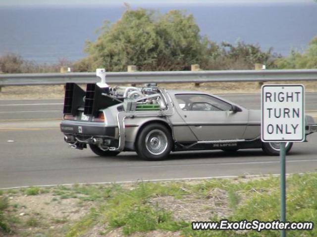 DeLorean DMC-12 spotted in Newport, California