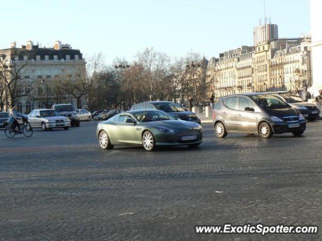 Aston Martin DB9 spotted in Paris, France
