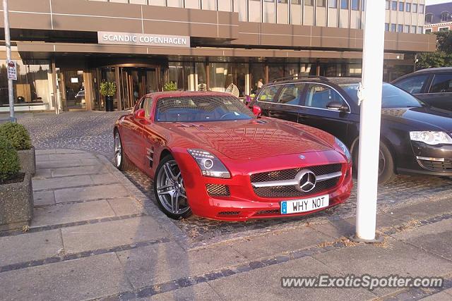 Mercedes SLS AMG spotted in Denmark, Denmark