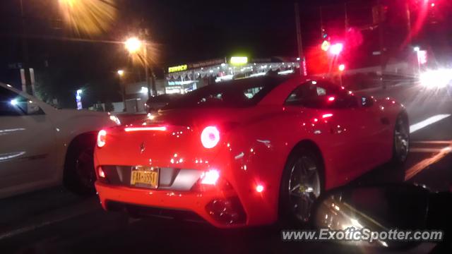Ferrari California spotted in Hewlett, New York